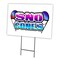 Signmission Sno Cones Yard Sign & Stake outdoor plastic coroplast window, C-1216-DS-Sno Cones C-1216-DS-Sno Cones - alternate 1